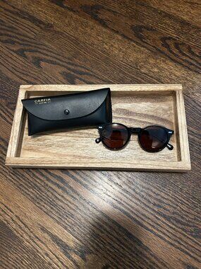 Tortoiseshell Polarized Sunglasses in Tortoise Carfia Round Brown CA5288 New!